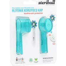 Kazan Hobi Sterıball Şarjlı ve Pilli Diş Fırçaları Için Hijyenik Diş Fırçası Koruma Kabı-2'li Turkuaz x 2