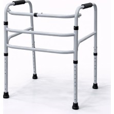 Kazan Hobi Ayarlanabilir Yürüteç, Tekersiz Walker, Metal Gövde, Kaymaz Ayaklı, 120 kg Kapasiteli, Hasta ve Yaşlı Için Yürüme Destek Aparatı