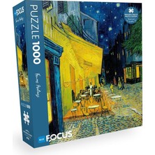 Kazan Hobi Blue Focus 1000 Parça Puzzle - Café Terrace At Nıght (Kafe Terasta Gece)