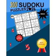 Kazan Hobi Independently Published 300 Sudoku Medium Puzzles 9 x 9: Best Puzzles: Puzzles & Solutions, All Medium For Adults, Number Games, Blue