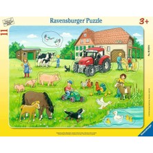 Kazan Hobi Ravensburger 50246 11 Parçalı Büyük Çerçeveli Puzzle Köyde Yaz