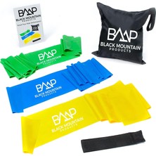 Kazan Hobi Black Mountain Products Therapieband, Fitnessband, Trainingsband Set Kılavuz ile Birlikte, Taşıma Çantası & Kapı Çapası