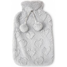 Kazan Hobi Peluş Kılıflı Sıcak Su Torbası 31X19 cm Uzun Süre Isı Koruyan Yumuşak Termal Kompres Boyun Sırt Bel Karın Ağrıları Için Rahatlatıcı Isıtıcı Torba