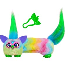 Kazan Hobi Furby Dj Furblets Can-Dee-Swirl Mini Elektronik Peluş Oyuncak, Komik Gerilebilir Ses Efektleri ve Müzik, Mobilya, Pembe, Mavi ve Mor Konuşuyor