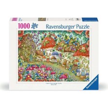Kazan Hobi Ravensburger, 1000P Puzzle Çiçekli Mantar Evler, Yetişkin Puzzle