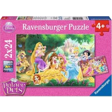 Kazan Hobi Ravensburger 89529 Wd 2X24P Puzzle Prenses'ın Arkadaşları