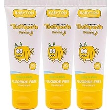 Kazan Hobi Babyton Doğal Muzlu Florürsüz Diş Macunu 3'lü Set 50 gr