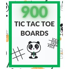 Kazan Hobi Independently Published 900 Tic-Tac-Toe Grids, Activity Books For Travel, Easy Games For Kids: Cute Characters On Each Page