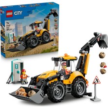 Kazan Hobi LEGO City Sarı Kazıcı Yükleyici 60480-7 Yaş ve Üzeri Kız ve Erkek Çocuklar Için 2 Minifigür ve Aksesuarlar Içeren Yaratıcı Oyuncak Yapım Seti, Çocuklara Doğum Günü Hediyesi Fikri (301 Parça)