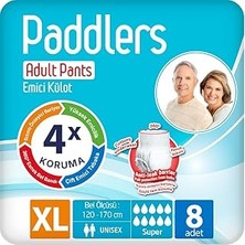 Kazan Hobi Paddlers Yetişkin Hasta Emici Külot Bez X-Large 8 Adet