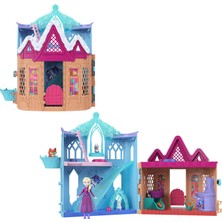 Kazan Hobi Mattel Disney Karlar Ülkesi Minik Elsa Bebek Oyun Seti ve 10 Oyun Alanı, 3 Hayvan Dost, 8 Aksesuar, Birleştirilebilir Hikaye Alanları, JFG28