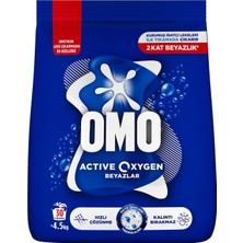 Kazan Hobi Omo Active Oxygen Toz Çamaşır Deterjanı Beyazlar Için, 4.5 kg
