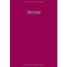 Kazan Hobi Renate - Notizbuch / Tagebuch / Namensbuch: A4 - Blanko - Himbeere