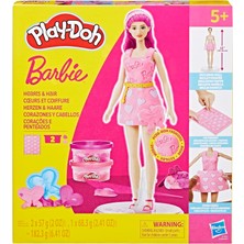Kazan Hobi Play-Doh Barbie Kalpler ve Saçlar Oyuncak Bebek Seti