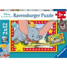 Kazan Hobi Ravensburger Çocuk Yapbozu 05575 - Macera Çağırıyor! - 2 x 12 Parça Disney Yapbozu, 3 Yaşından Büyük Çocuklar Için