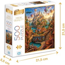 Kazan Hobi Ca Games Miriland 500 Parça 2,2mm Kalınlık 48X33CM Profesyonel Hobi Puzzle Yapboz Serisi