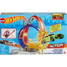 Kazan Hobi Hot Wheels Enerji Pisti Yarış Seti, Çift Çember ve 1 Hot Wheels Arabası Içerir, 5 Yaş ve Üzeri Için GND92