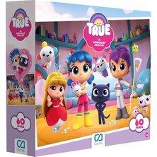 Kazan Hobi Ca Games True ve Gökkuşağı Krallığı Lisanslı 60 Parça 34X24CM Çocuk Puzzle Yapboz Serisi