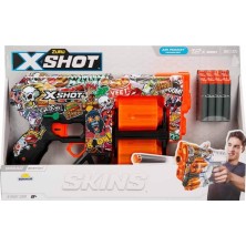 Uravas Store 36517 X-Shot Skins Dread 12 Mermili Sünger Dart Atan Silah 31 Cm-Nessiworldman