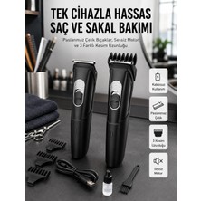 Hsc Bilişim Epilasyon Öncesi Kısaltma Şarjlı Saç Sakal Tıraş Makinesi Kesme Makinesi