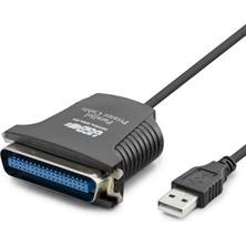 Uravas Store USB To Paralel Lpt Yazıcı Dönüştürücü Kablosu 80 cm Siyah HDX7526