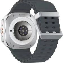 Uravas Store Watch 7 Ultra KR417 Rug Silikon Kordon - Koyu Gri