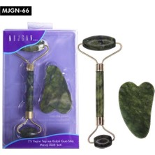 Ett Jade Roller Gua Sha Taşı Seti