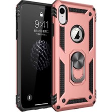Uravas Store Iphone Xr Kılıf Sofya Yüzüklü Silikon Kapak - Rose