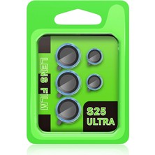Uravas Store Samsung Galaxy S25 Ultra Raze Metal Kamera Lens - Mavi