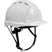 Uravas Store Baş Koruyucu Baret Beyaz EN397:2012+A1:2012 Standartlarına Uygun Kayışlı Ter Bezli