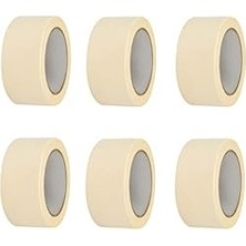 Uravas Store Tify 6 Adet Maskeleme Bandı Boya Bandı 36MM x 25M Kağıt Bant