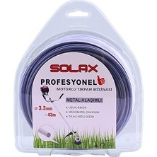 Uravas Store Solax 1lb Misina Motorlu Tırpan Misinası Metal Alaşımlı Misina Ipi Teli 3.3 mm 43 Metre