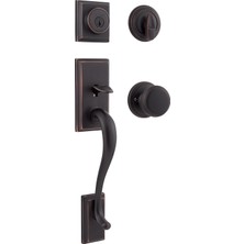 Uravas Store Kwikset 98001-104 Hawthorne Tek Silindirli Kol Düğmesi ile Venedik Bronz Smartkey