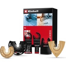 Uravas Store Orijinal Einhell 6 Parça Multitool Seti (Dalma, Hcs Yarım Daire, Crv Dalma, Karbür Uçlu Yarım Daire Testere Bıçağı, Karbür Delta Rasp, Esnek Spatula – Open Back Bağlantılı) - 49708106