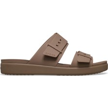 CS211215 Crocs Brooklyn Buckle Low Low Kadın Terlik Kahve