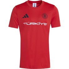AKV7267 Adidas Fıfa World Cup 26 T&amp;uuml;rkiye Erkek Forması Kırmızı