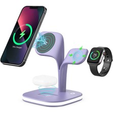 Zenviaa YM-UD22 Kablosuz Şarj Masaüstü Set - Mor ZENVIAA365423