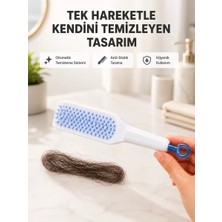 Nemere İthalat Kendi Kendini Temizleyen Saç Tarağı – Anti-Statik, Silikon Uçlu, Abs Malzeme, 22X4 cm Nemere �
