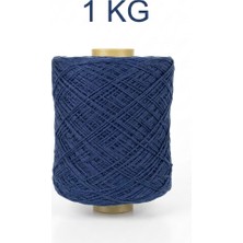 Bevella Macrame Cord 2 mm 1 kg Ince Zincir Cotton, Makrome Ipi Lacivert Renk