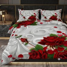 Elmas Dizayn Özel Tasarım Marka Çift Kişilik Nevresim Takımı Organik Saten & Pamuk Luxury Premium Kumaş Gül Çeyiz Kırmızı Pembe Beyaz Sarı Ranforce Solmaz Deluxe Seri