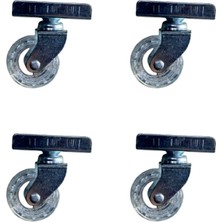 Uravas Store Teker Furç Uzun Sunta Bilyalı 20X50 Şeffaf 18MM 4 Adet