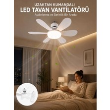 Ozka Concept LED Aydınlatmalı Tavan Vantilatörü Güçlü Hava Sirkülasyonu Sağlayan Sessiz Motorlu Uzaktan Kumandal