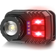 Uravas Store Kafa Lambası Peakstar Sensör Xpg Cob LED USB Şarj Edilebilir Lityum Pilli Zoomlu