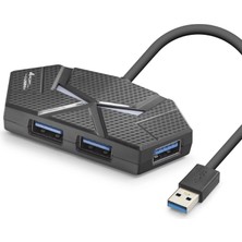Uravas Store 1.2 M Ölçülü USB 3.0 Hub Rgb 4 Port 5 Gbps