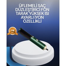 Ozka Concept Saç Kurutma Düzleştirici Tarak Tek Cihazda – 3 Kademeli Isı Ayarı
