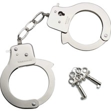 Uravas Store Oyuncak Anahtarlı Metal Kelepçe Polis Kelepçesi