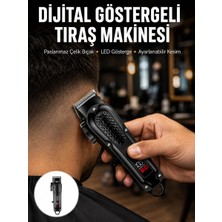 Ozka Concept Dijital Profesyonel Saç Sakal Tıraş Makinası Sessiz Paslanmaz Çelik Yeni Nesil