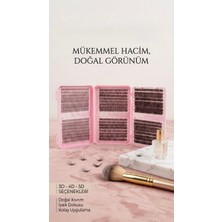 Valeri 960 Adet Dıy Evde Ipek Kirpik Seti - Doğal Görünümlü Mix Boy (9-14MM) Küme Takma Kirpik