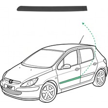 WPI Ön Sol Kapı Çıtası ( Peugeot 307 00>09 ) Oem: 8545.W0 / 2839756