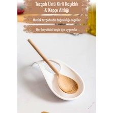 HBG Markt Akrilik Beyaz Tezgah Üstü Kaşıklık ve Kepçe Altlığı